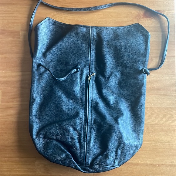 Genuine handmade leather black purse. Never used! Great condition! - Picture 2 of 8